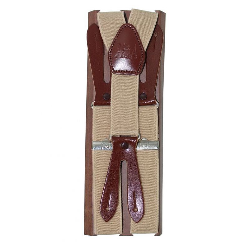Tirantes elástico liso beige Tirantes elástico liso beige