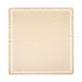 Beige scarf with polka dots
