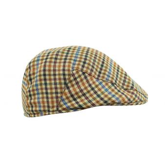 Gorra campera camel y azul
