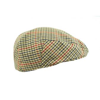Gorra campera camel y rojo