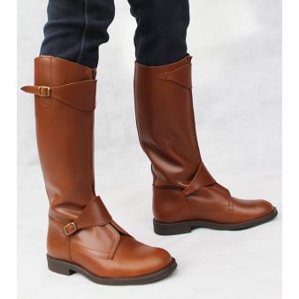 Bota hípica polo de couro envelhecido