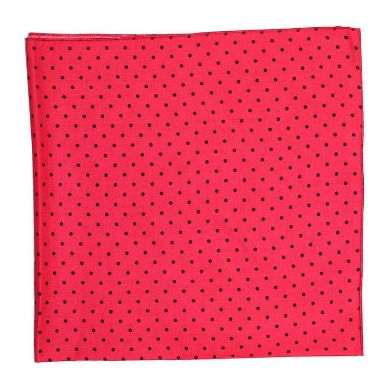 Pañuelo cuello lunares rojo Lenço de pescoço com bolinhas vermelhas