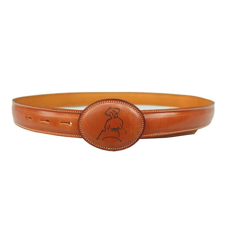 Cinturón logo amazona a fuego Ceinture avec logo amazona gravé à chaud
