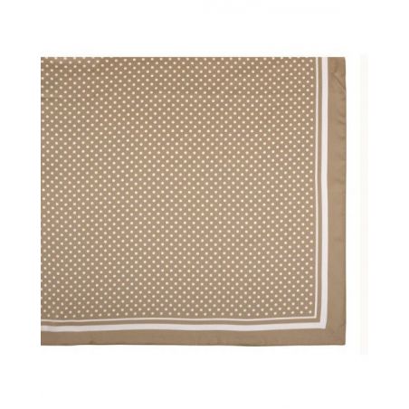 Pañuelo beige con lunares