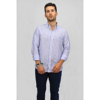 Camisa rayas azul