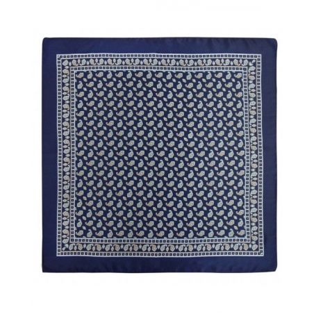 Pañuelo infantil marino con cachemir