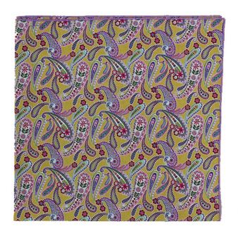 Lilac pattern pocket handkerchief