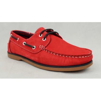 Zapato Náutico cordones Rojo