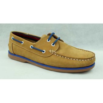 Zapato Náutico cordones camel