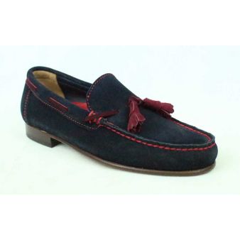 Mocasín marino borlas rojas