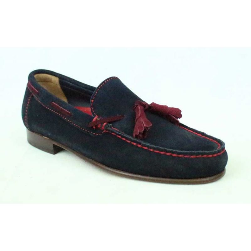 Mocasín marino borlas rojas Mocasín marino borlas rojas