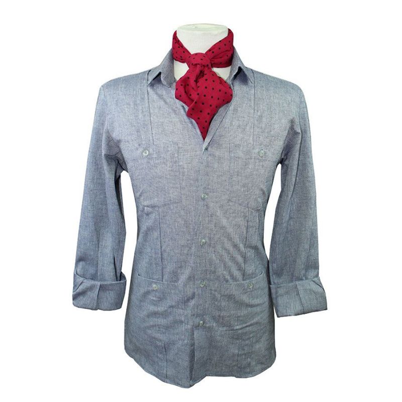 Camisa cubana denim Camisa cubana denim