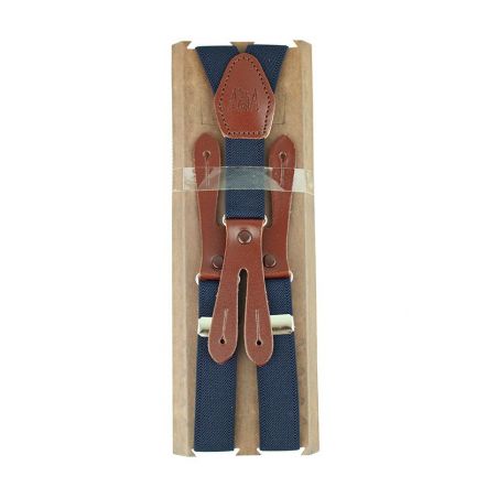 Tirantes elástico liso azul 20 cm