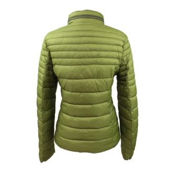 Lady's green padded jacket