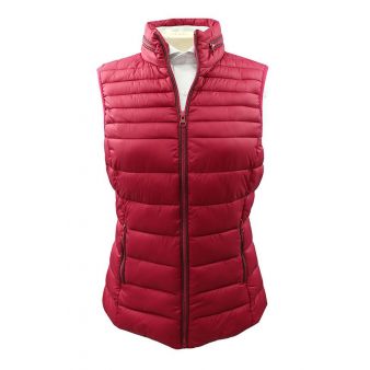 Chaleco sin mangas acolchado rojo