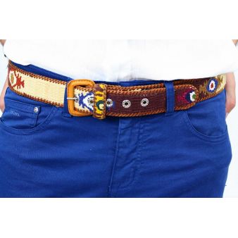 Brown-beige Naif model belt