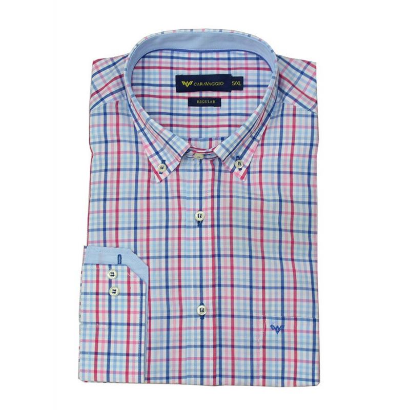Camisa cuadros fucsia Camisa cuadros fucsia