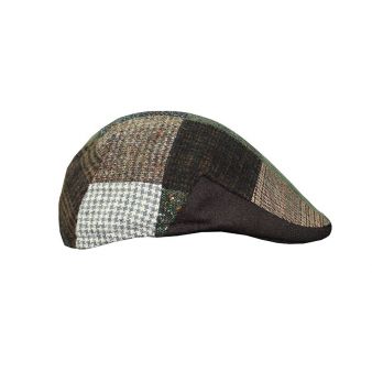 Gorra italiana parches marrón