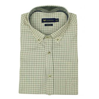 Camisa verde cuello botón