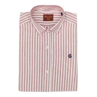 Camisa rayas anchas rojas