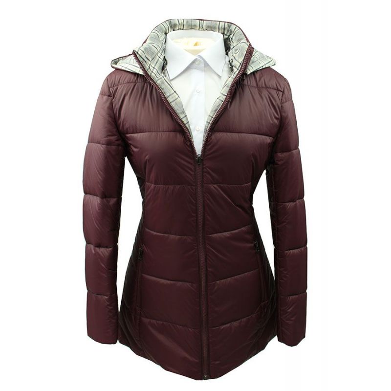 Chaqueta de señora reversible burdeos Chaqueta de señora reversible burdeos