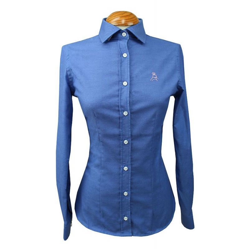 Camisa mujer azul oxford