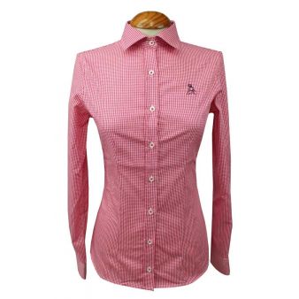 Camisa mujer vichy roja
