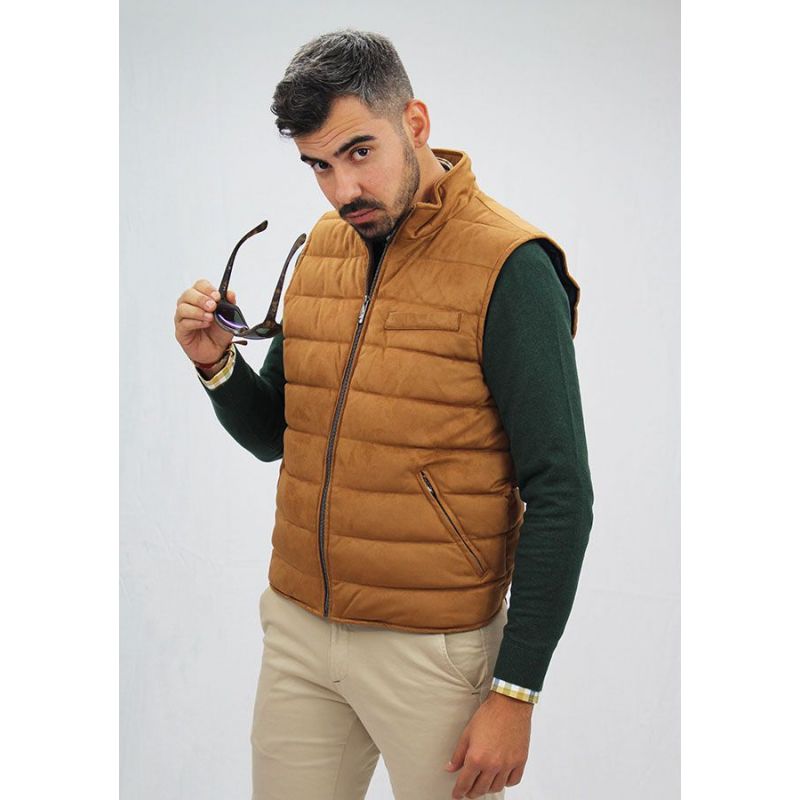 Chaleco sin mangas ocre Chaleco sin mangas ocre