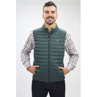Chaleco sin mangas verde