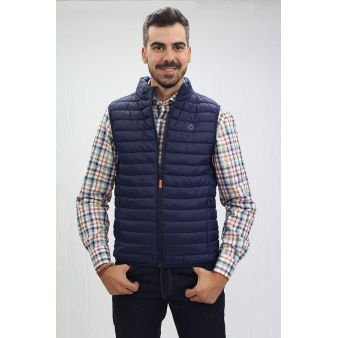 Chaleco sin mangas azul