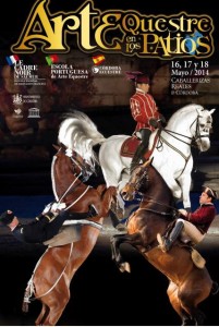 espectáculo con jinetes franceses y portugueses