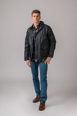 Chaqueta Encerada Burley Azul Marino