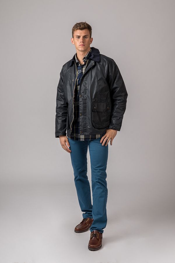 Chaqueta Encerada Burley Azul Marino