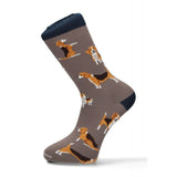 Calcetín Beagle Gris-Marino