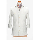 Camisa Cubana Rayas Verdes