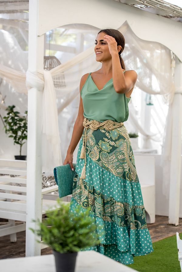Falda Pareo Verde