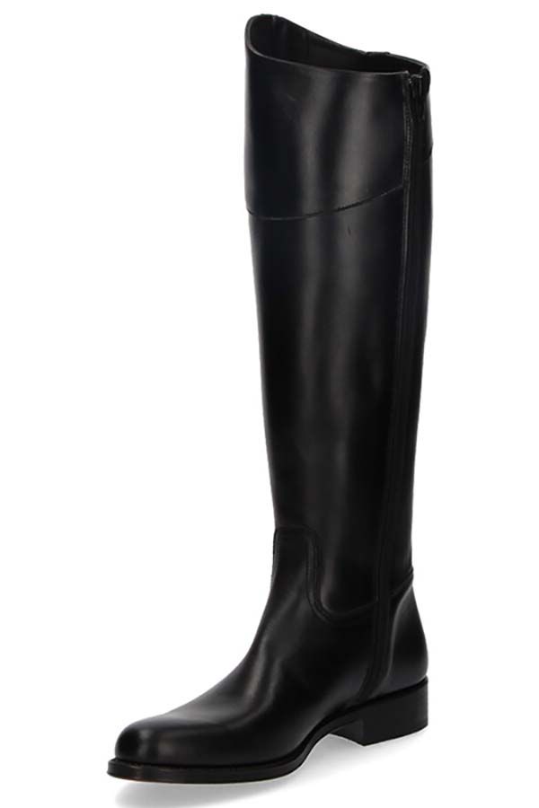 Black Equestrian Boot with Inner Zipper Valverde del Camino