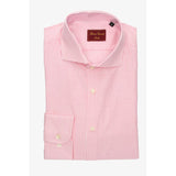 Pink Shirt with White Stripes