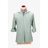 Camisa guayabera algodón verde