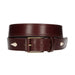 Chestnut Pineapple and Stripe Cowhide Belt