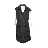 Chaleco Largo Acolchado Negro