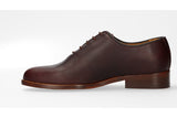 Zapato Polaina Ternera Marrón Oscuro Valverde del Camino