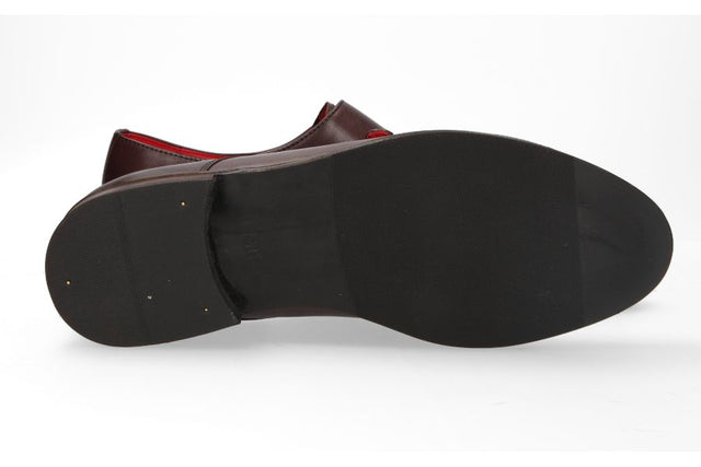 Zapato Doble Hebilla Marrón
