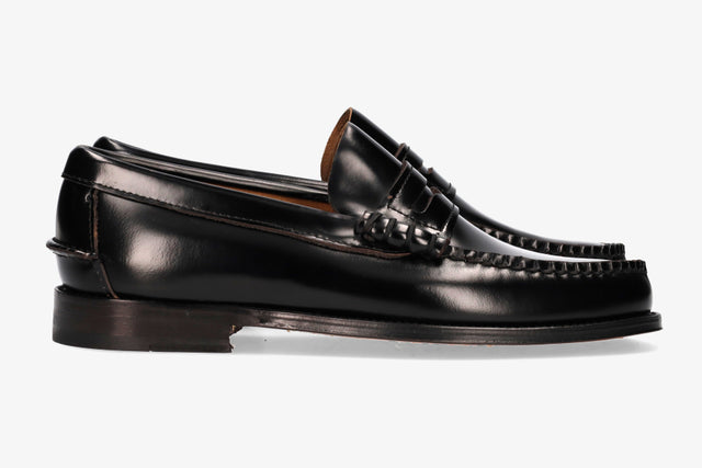 Moccasin with Black Mask, Leather Sole