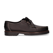 MOCASÍN  CORDONES NEGRO