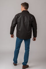 Chaqueta Encerada Burley Marrón
