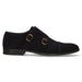 Navy Double Buckle Shoe