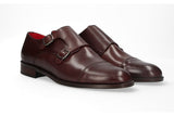 Zapato Doble Hebilla Marrón