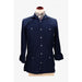 Navy Blue Cotton Guayabera Shirt