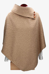 Poncho Toffee Beige